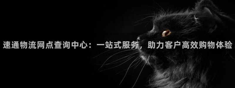 狗子28注册网址：速通物流网点查询中